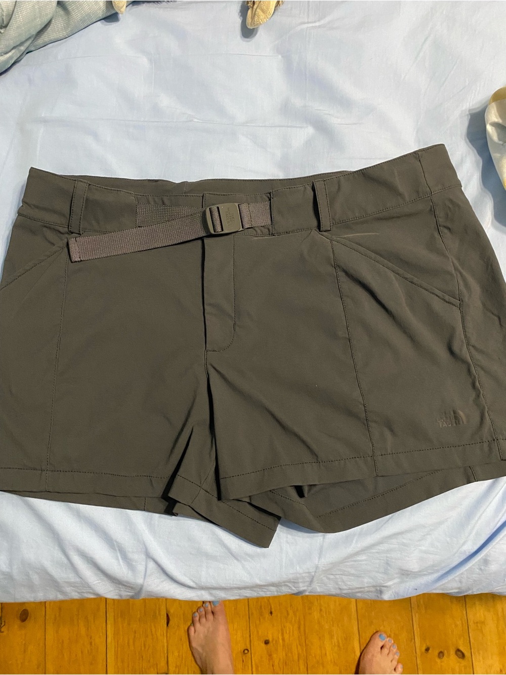The North Face Women's Olive Shorts with Webbing Belt